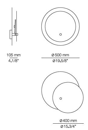 Medidas Eclipsi Ø50cm.